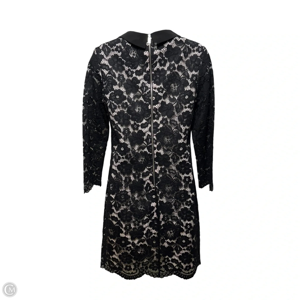 Ameera Scallop Hem Lace Dress By Ted Baker In Black & Pink, Size: 2
