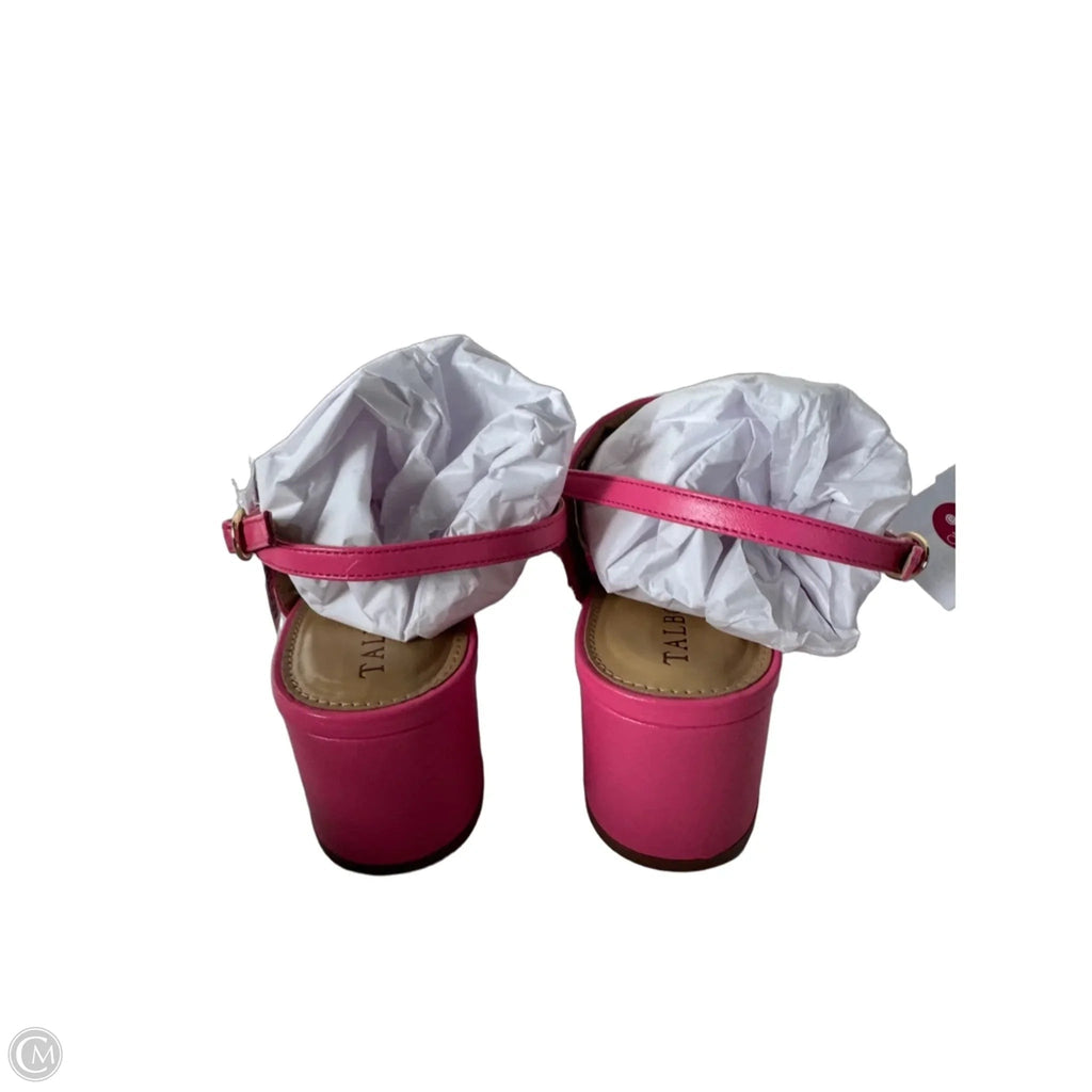 Sandals Heels Block By Talbots In Pink, Size: 10