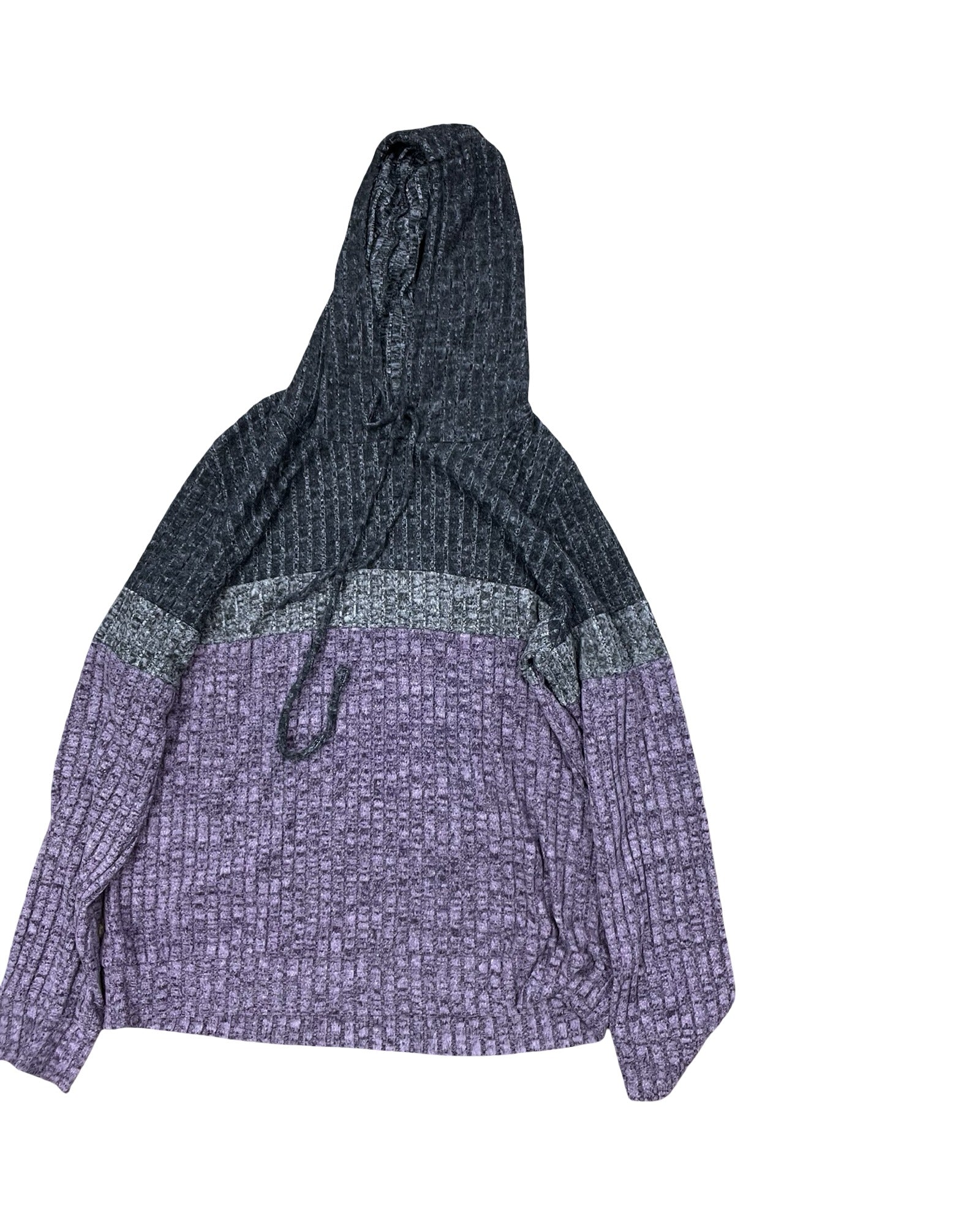 Top Ls By Clothes Mentor In Grey & Purple, Size:L