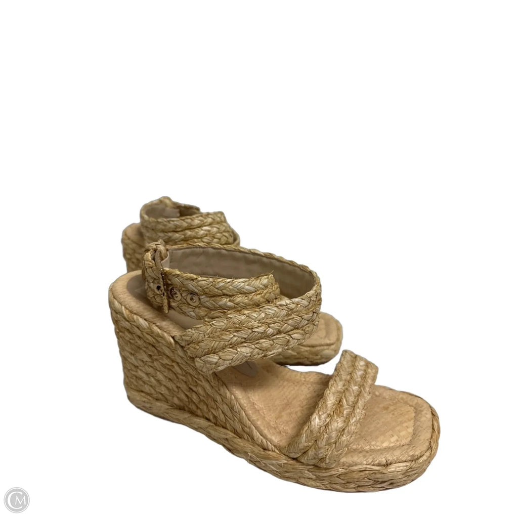 Sandals Heels Wedge By Sam Edelman In Cream, Size: 9