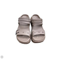 Sandals Heels Platform By Crocs In Brown, Size: 8