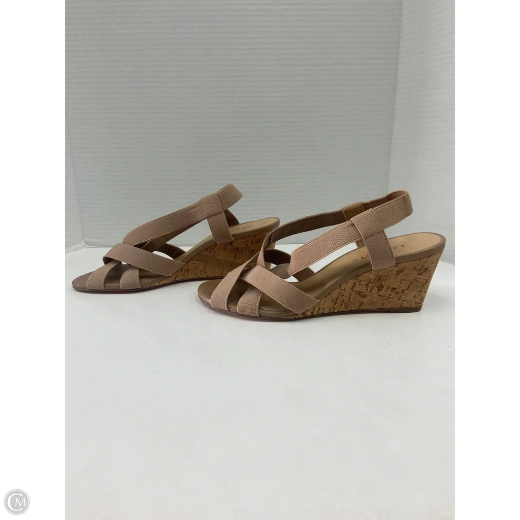 Shoes Heels Wedge By Talbots In Tan, Size: 7.5