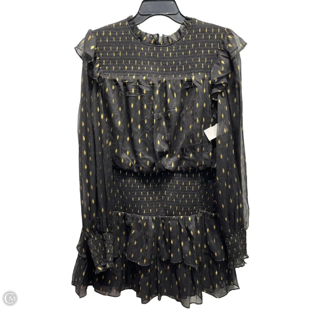 Dress Party Short By ENDLESS LOVE In Black & Gold, Size: L