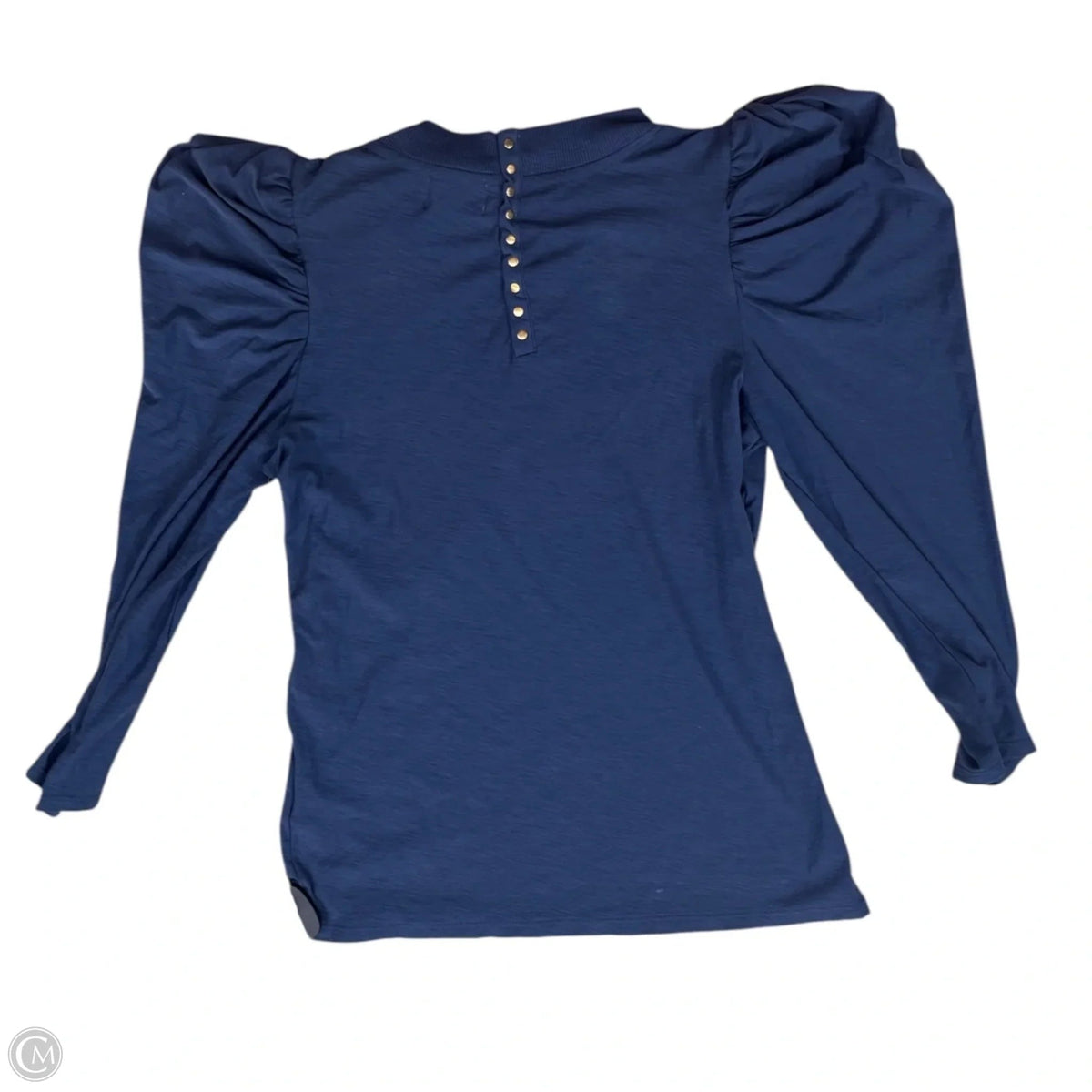 Top Long Sleeve By Anthropologie In Navy, Size: M