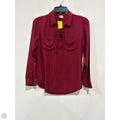 Top Long Sleeve By Faded Glory In Maroon, Size: S
