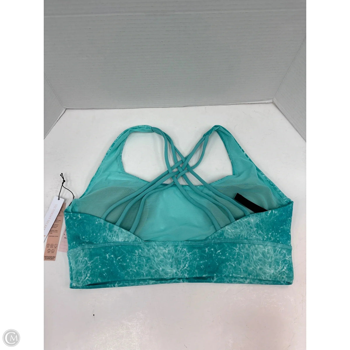 Athletic Bra By Victorias Secret In Aqua, Size: Xl
