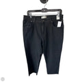 Jeans Straight By Abercrombie And Fitch In Black Denim, Size: 14