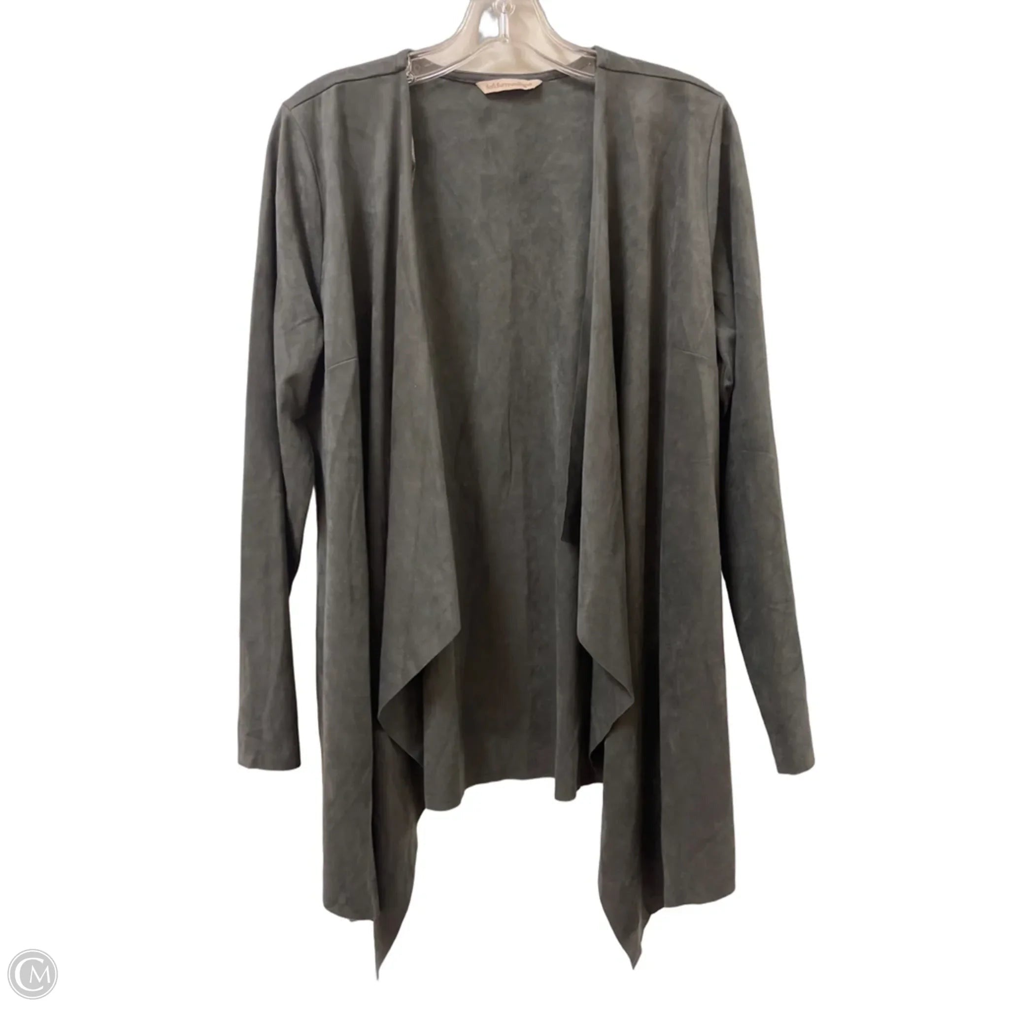 Sweater Cardigan By Soft Surroundings In Grey, Size: Xl
