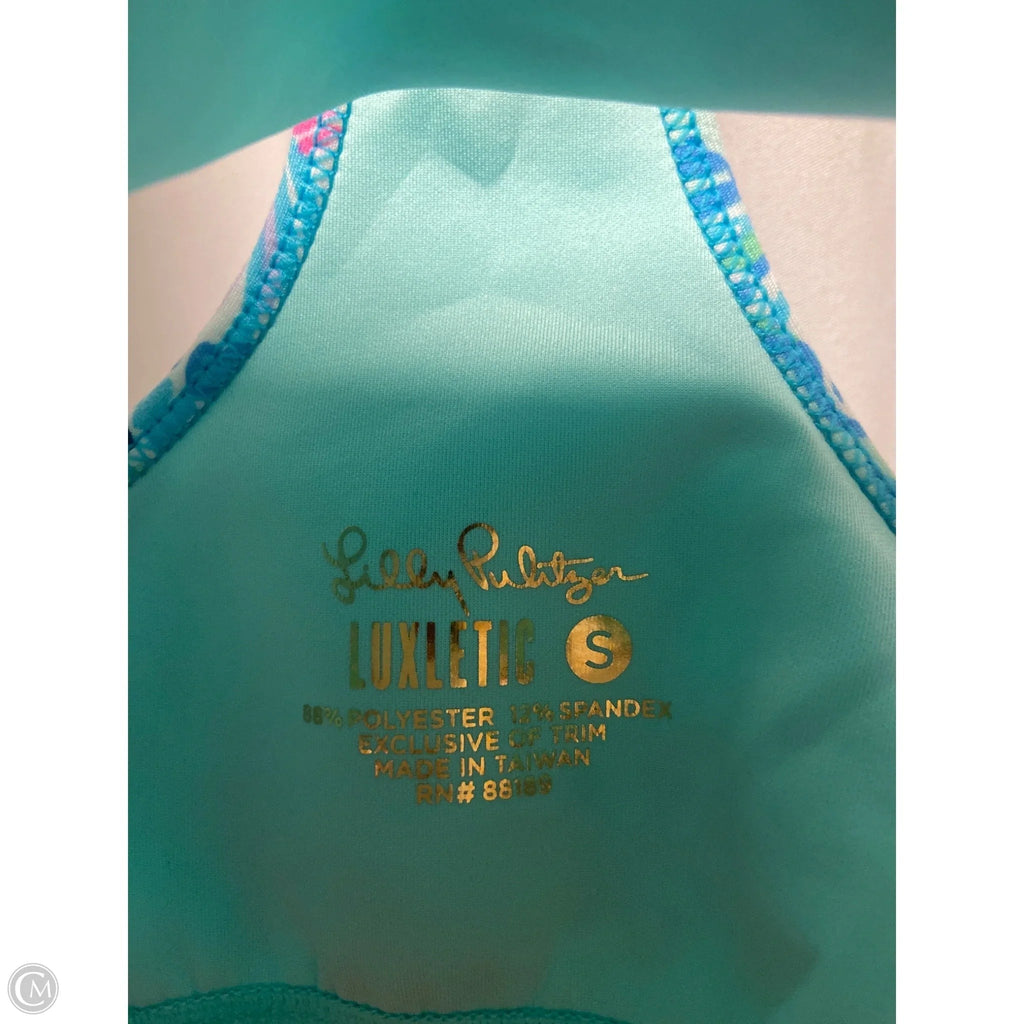 Top Short Sleeve Designer By Lilly Pulitzer In Blue, Size: S
