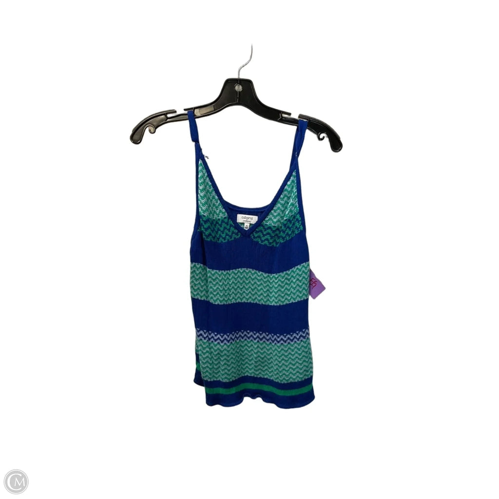 Top Sleeveless By Crown And Ivy In Blue & Green, Size: Xl