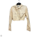 Jacket Denim By Love Tree In Cream, Size: S