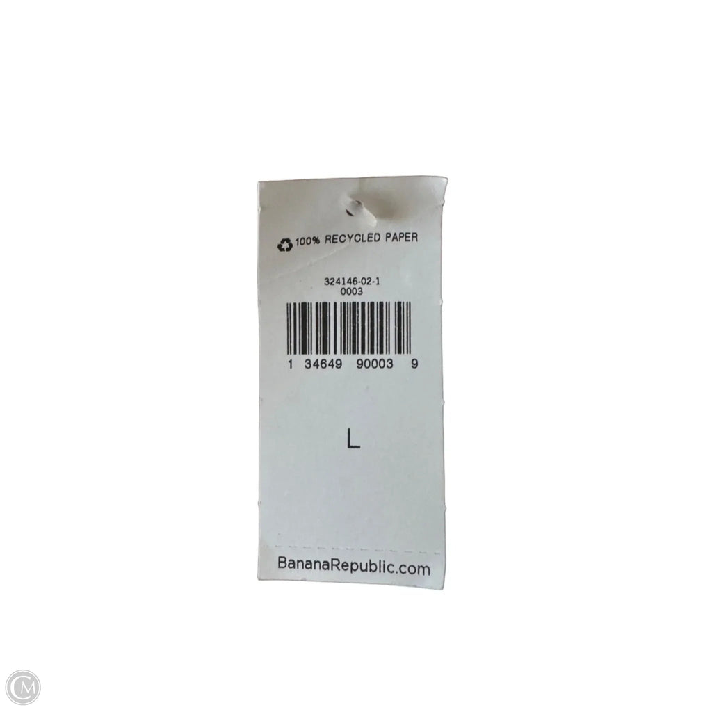 Top 3/4 Sleeve Basic By Banana Republic In White, Size: L