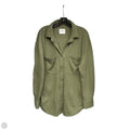 Jacket Shirt By Abercrombie And Fitch In Green, Size: L