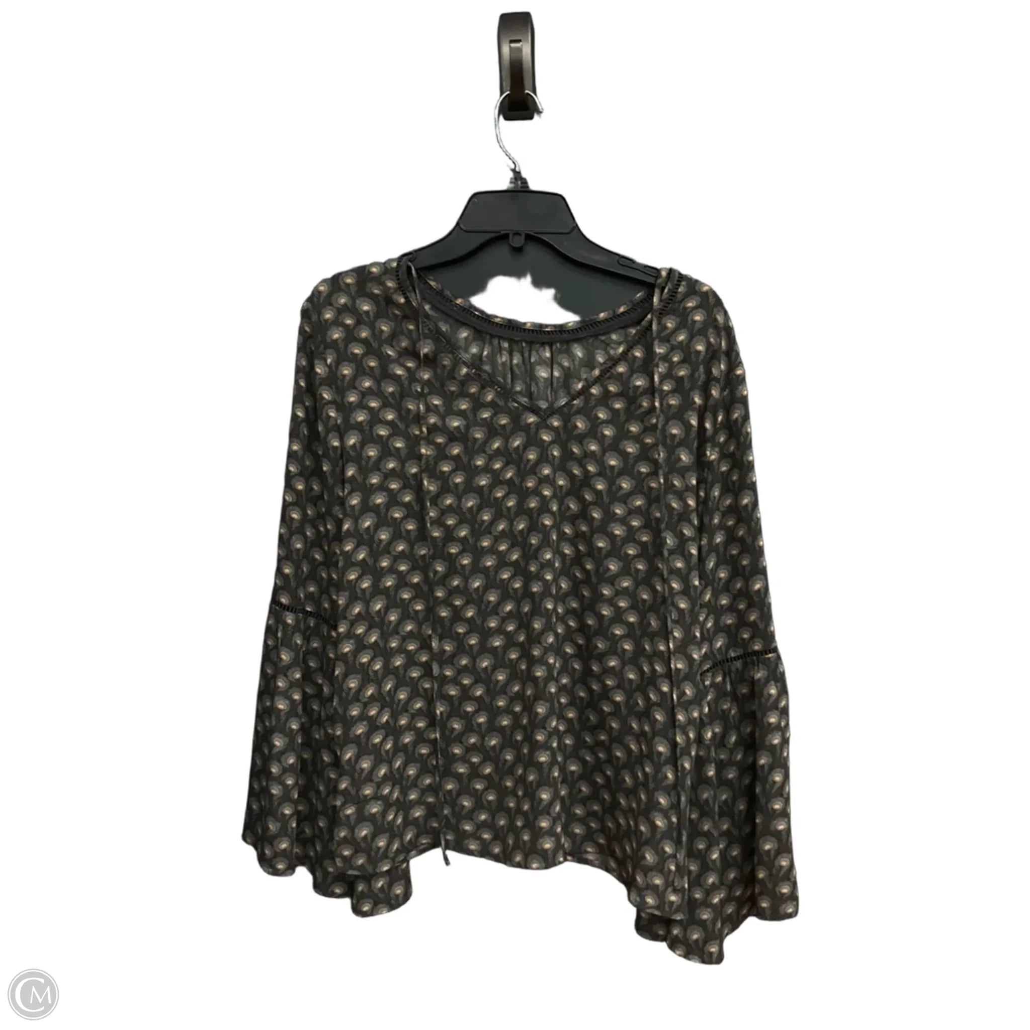 Top Long Sleeve By Loft In Grey, Size: S