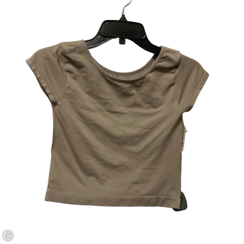 Top Short Sleeve By Free People In Brown, Size: Xs