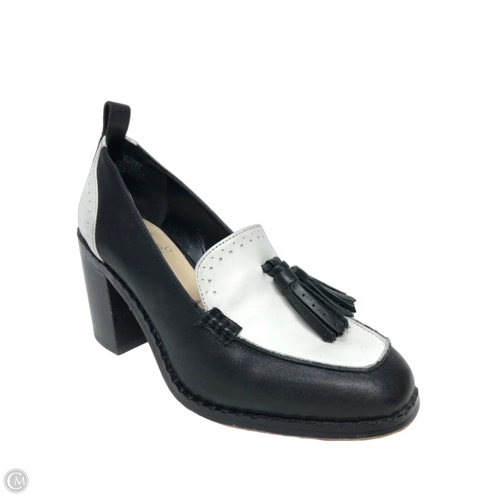 Shoes Heels Block By Vince Camuto In Black & White, Size: 7