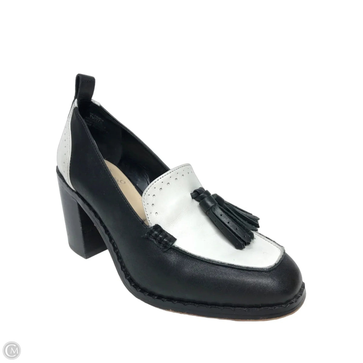Shoes Heels Block By Vince Camuto In Black & White, Size: 7