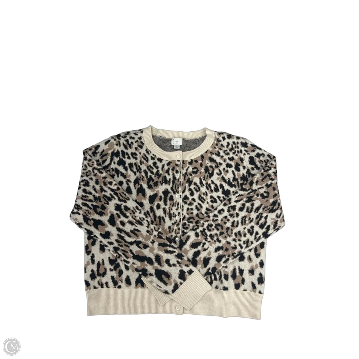 Cardigan By A New Day In Animal Print, Size: S