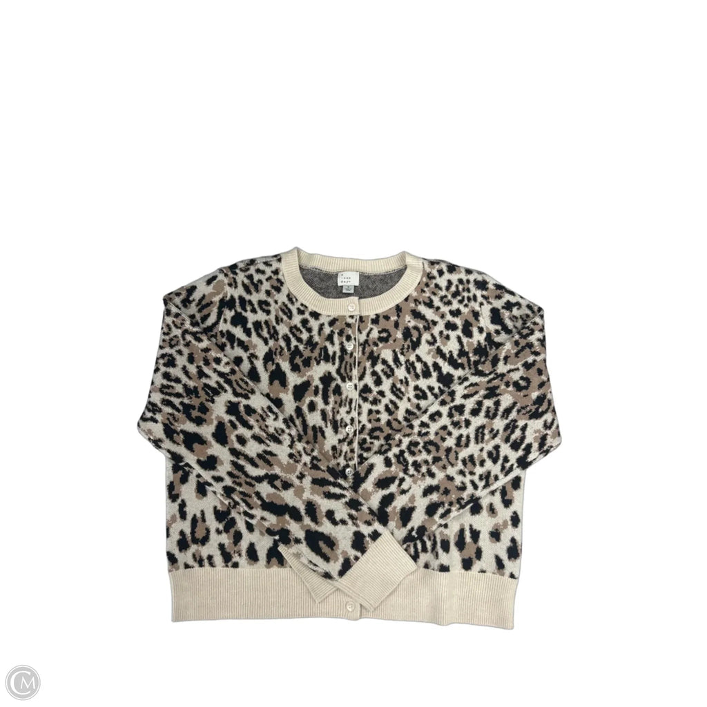 Cardigan By A New Day In Animal Print, Size: S