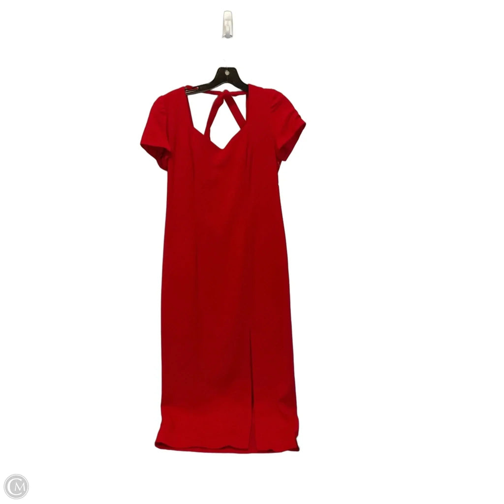 Dress Casual Maxi By Liz Claiborne In Red, Size: 8