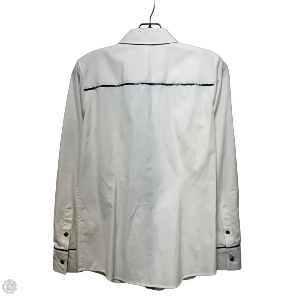 Top Long Sleeve By Brooks Brothers In White, Size: 2