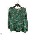 Top Long Sleeve By Max Studio In Green, Size: M