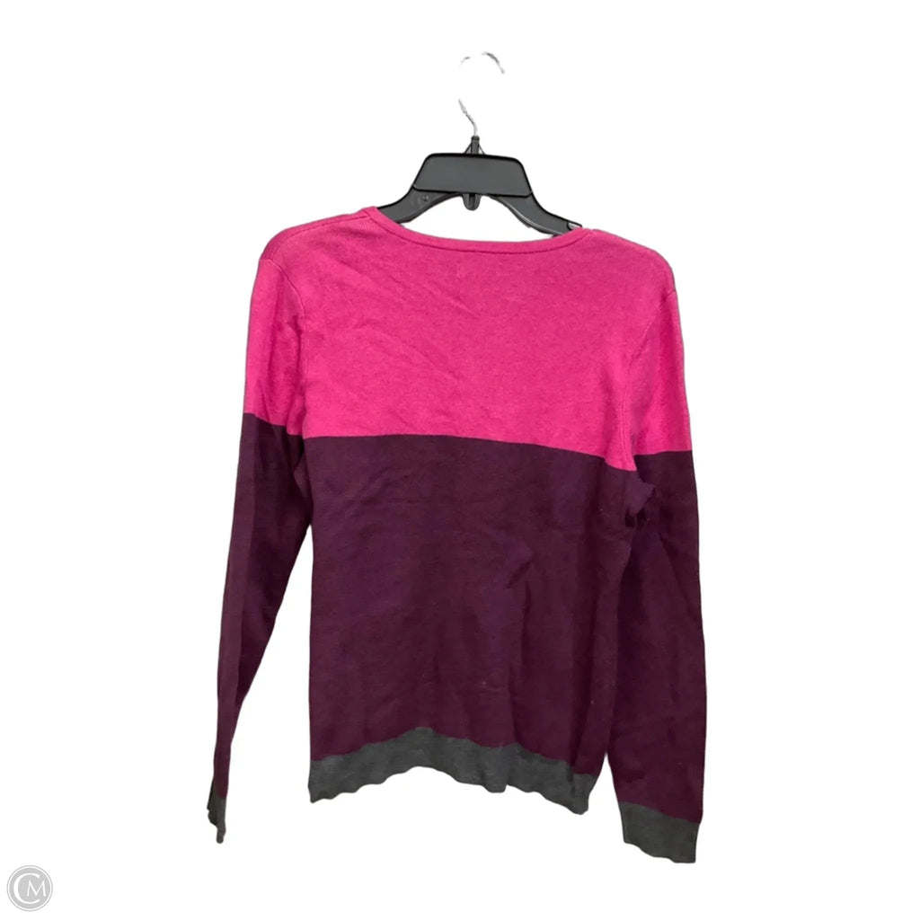 Cardigan By Croft And Barrow In Pink, Size: M