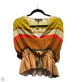Top Short Sleeve By TOCCIN In Orange & Yellow, Size: S