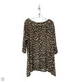 Top 3/4 Sleeve By Chicos In Animal Print, Size: Xl