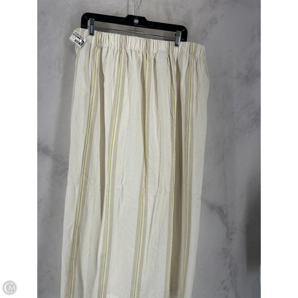 Skirt Maxi By A New Day In Tan & White, Size: Xxl
