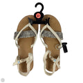 Sandals Flats By Toms In Black & Cream, Size: 6.5