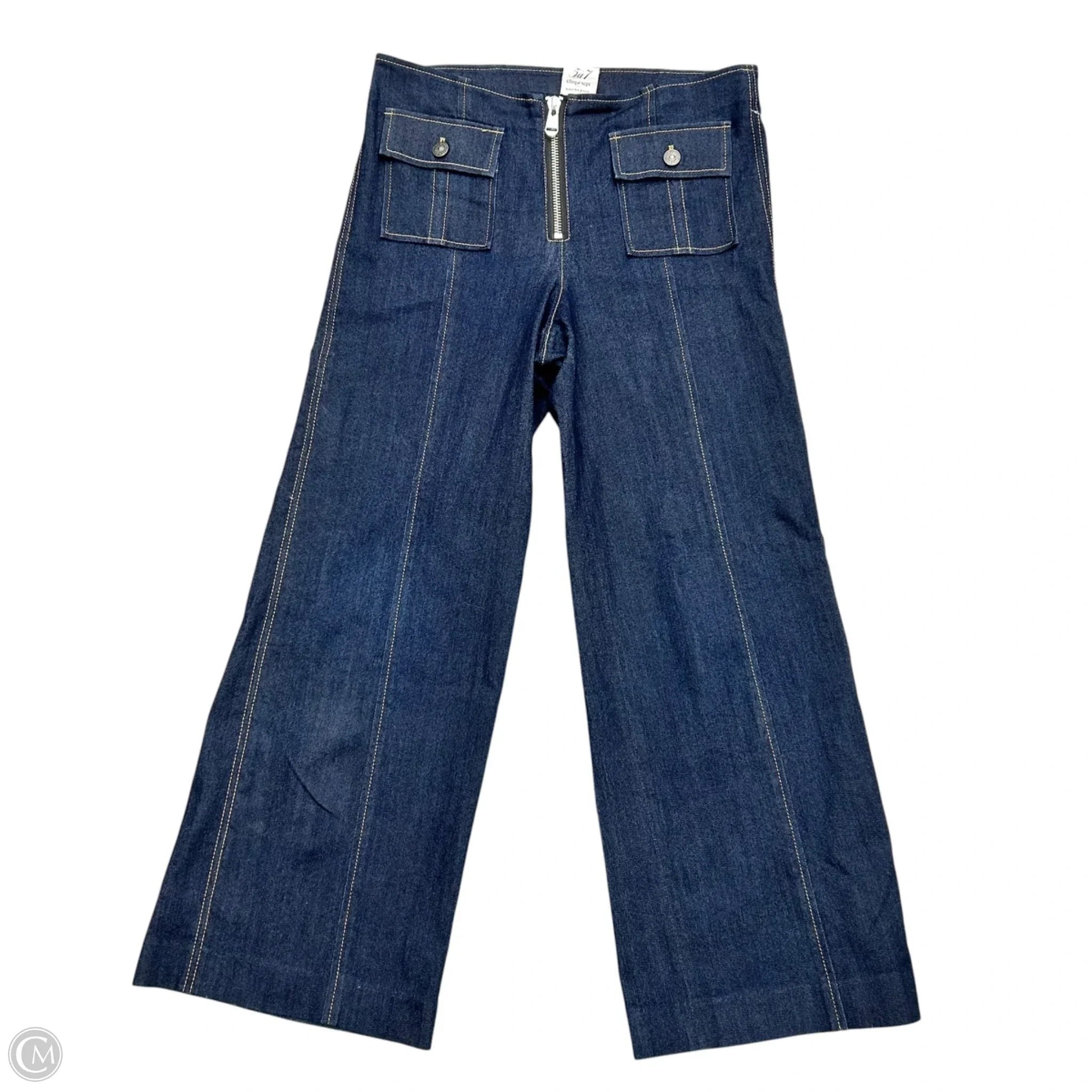 Jeans Designer By Cinc A Sept In Blue Denim, Size: 8