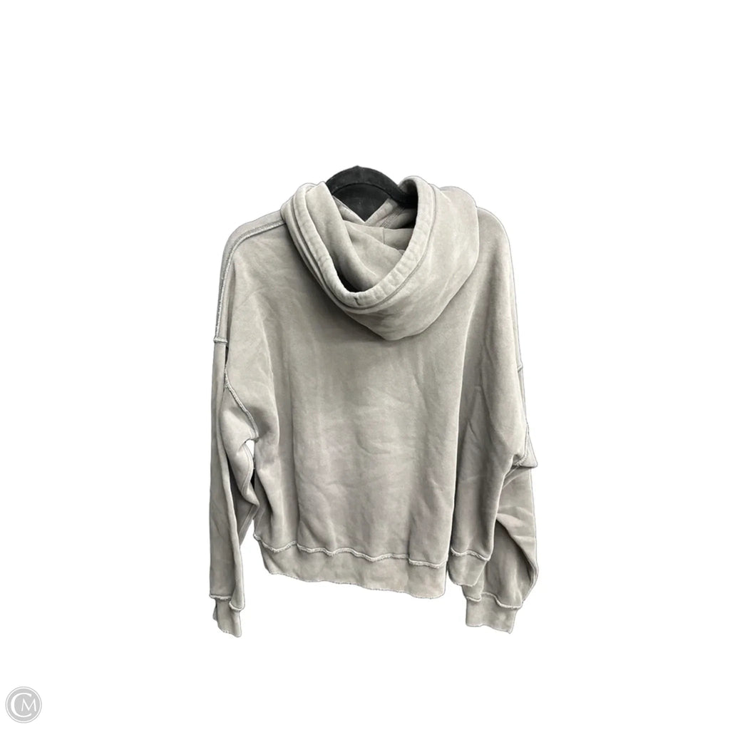 Sweatshirt Hoodie By Abercrombie And Fitch In Grey, Size: S