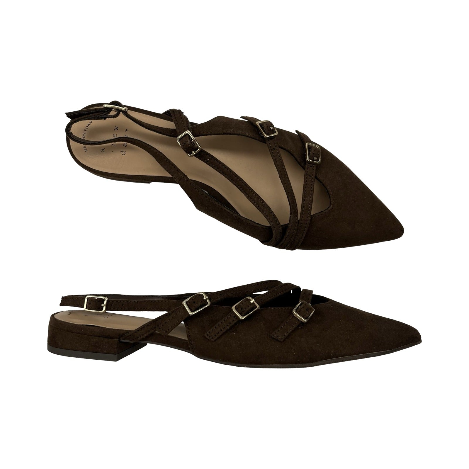 Shoes Flats By A New Day In Brown, Size:6