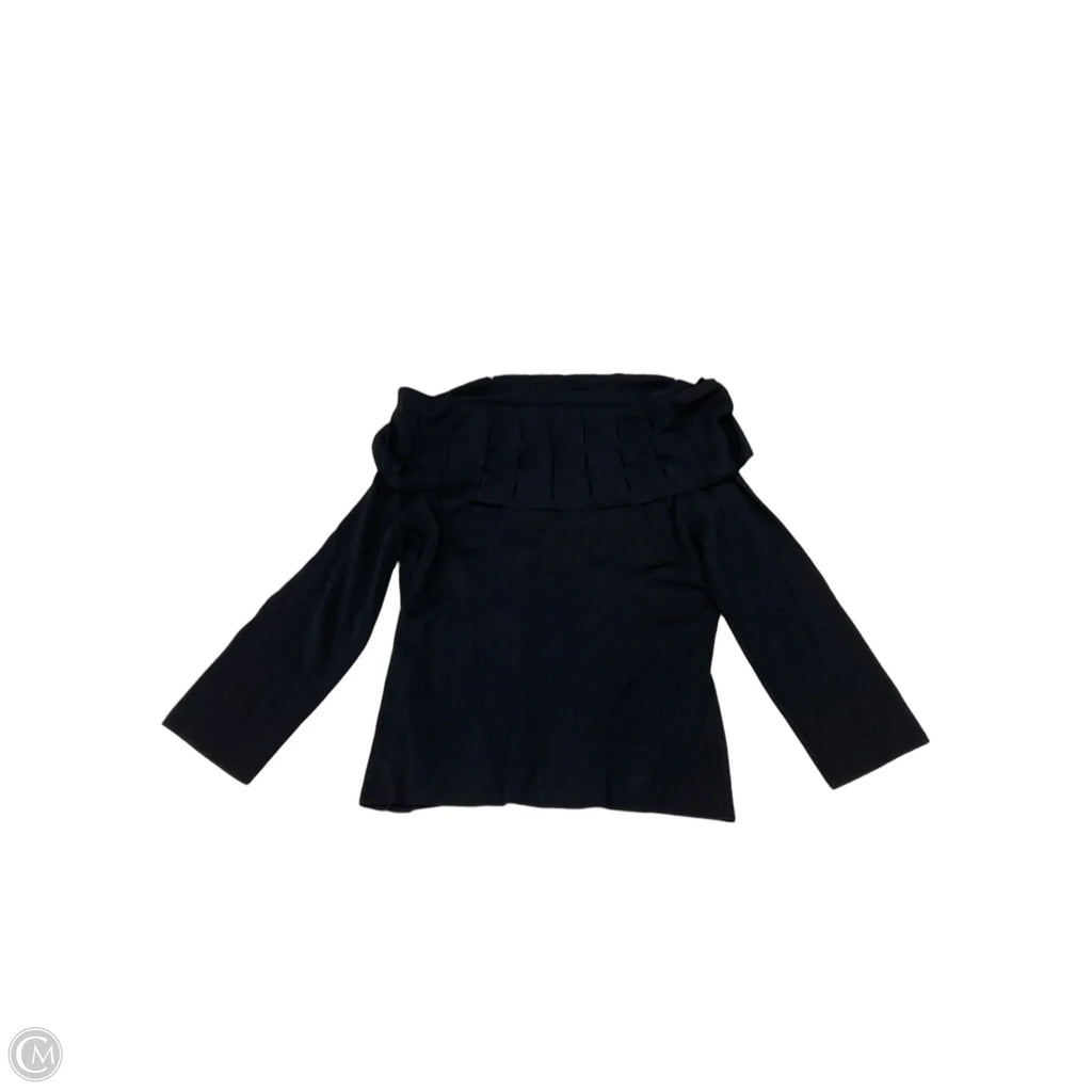 Top Long Sleeve By Cyrus In Black, Size: L