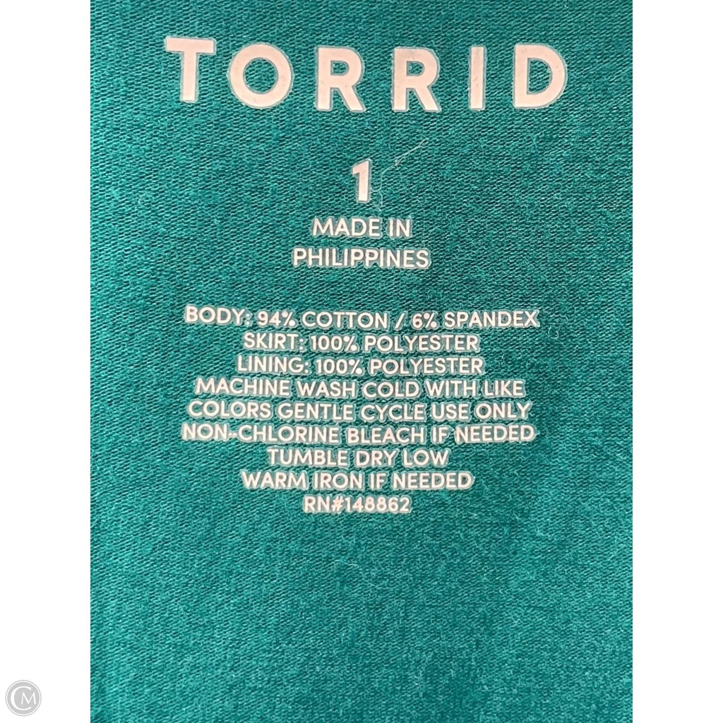 Dress Casual Maxi By Torrid In Teal, Size: 1x