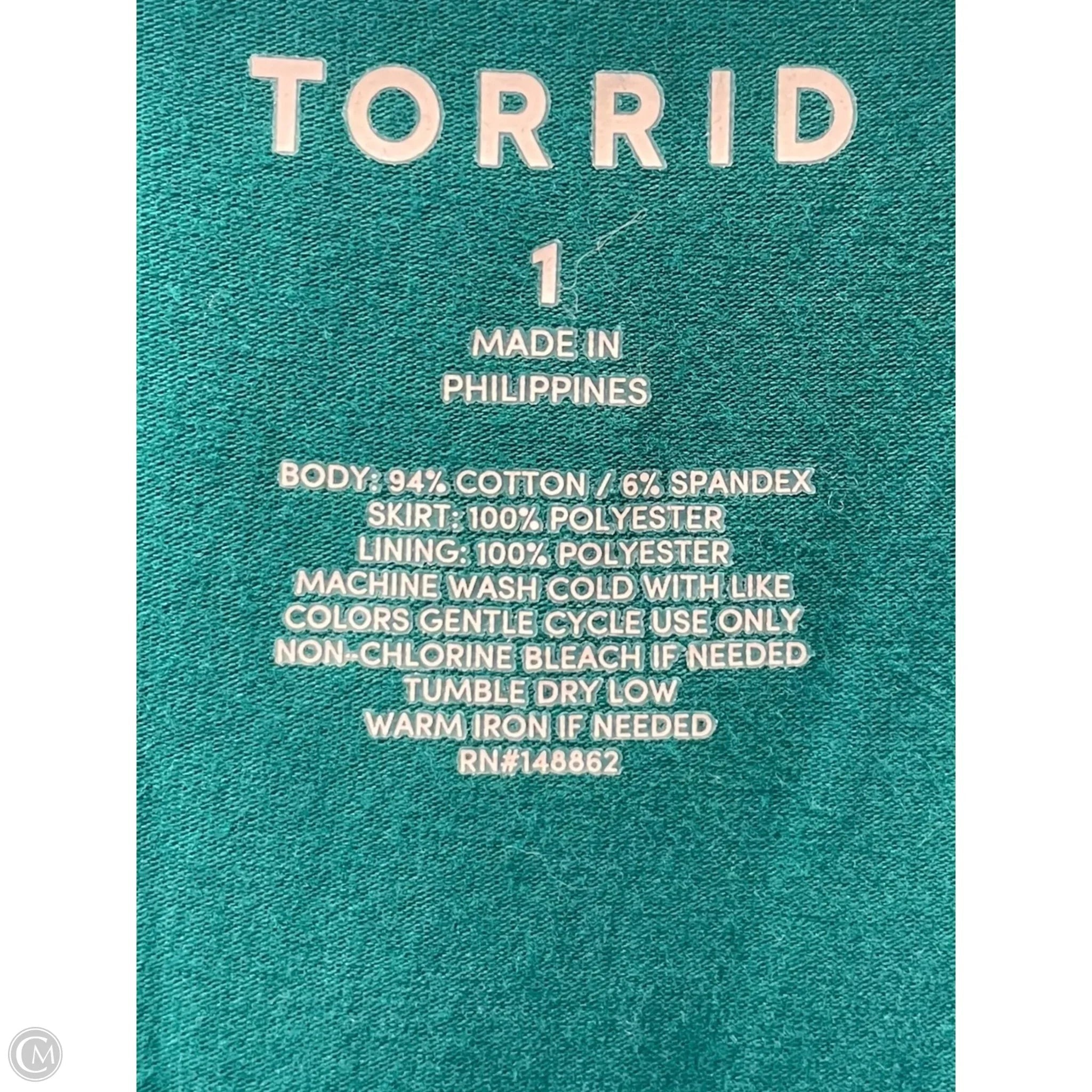 Dress Casual Maxi By Torrid In Teal, Size: 1x