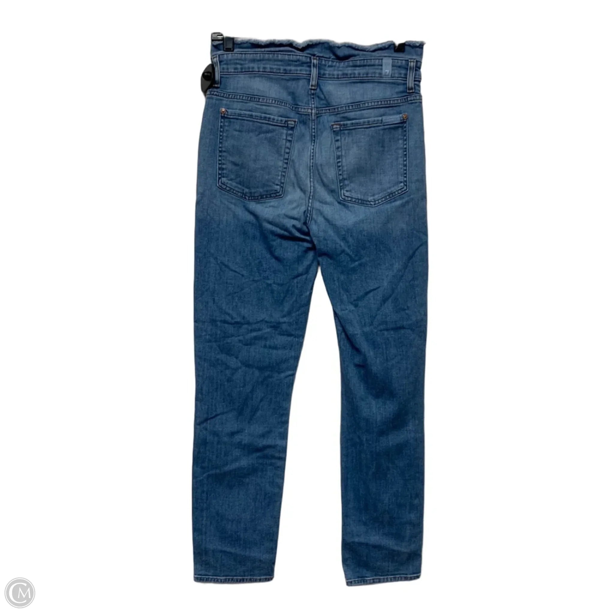 Jeans Straight By 7 For All Mankind In Blue Denim, Size: 8