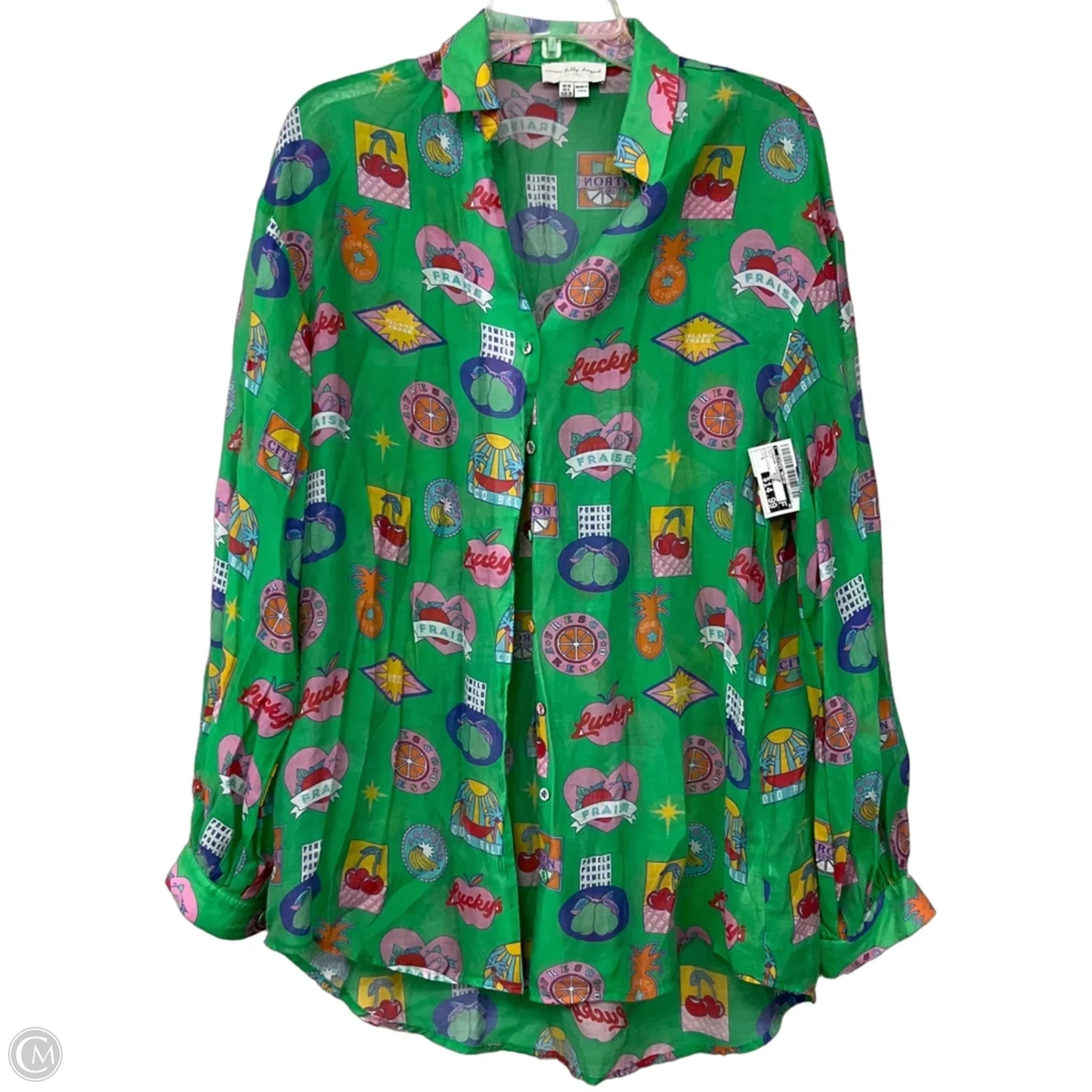 Swimwear Cover-up By Clothes Mentor In Green, Size: S