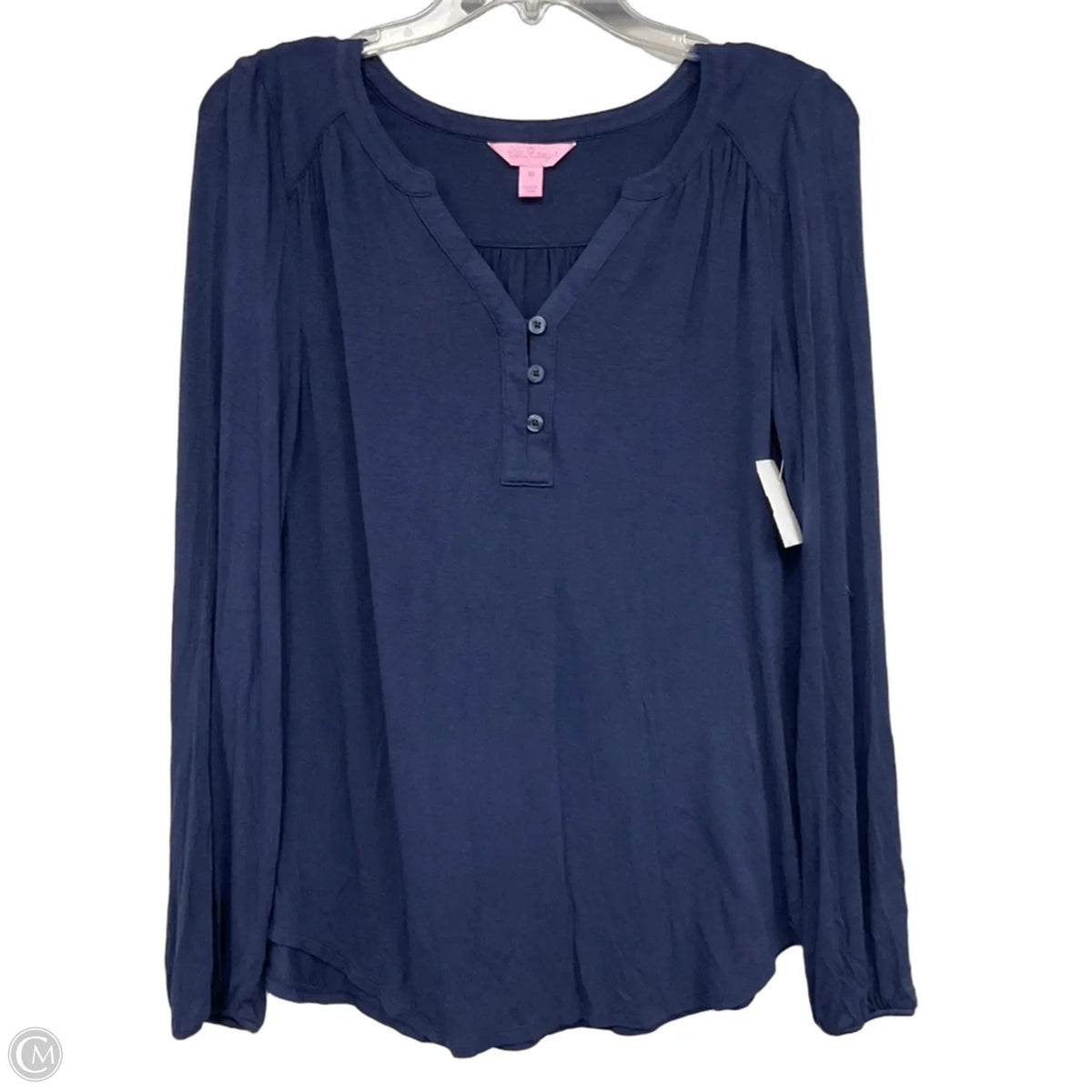 Top Long Sleeve Designer By Lilly Pulitzer In Blue, Size: Xs