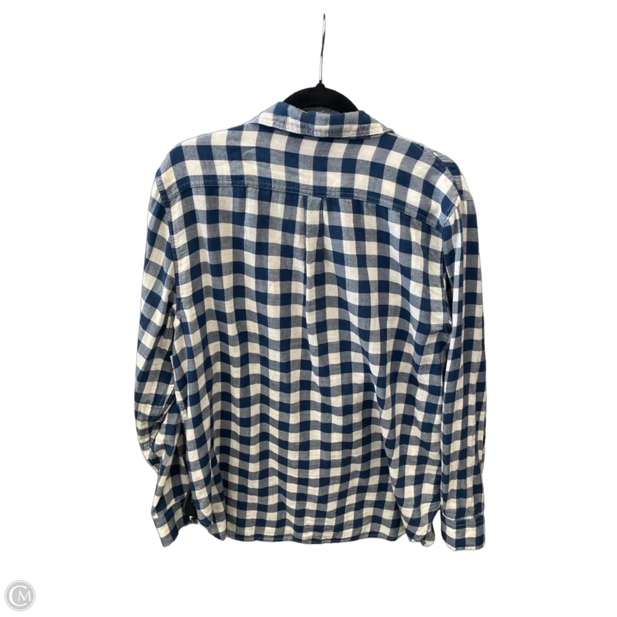 Top Long Sleeve By Chaps In Blue, Size: Xl
