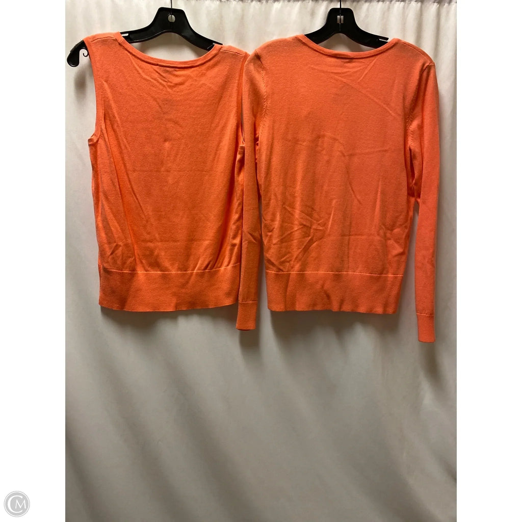 Sweater 2pc By Talbots In Coral, Size: S