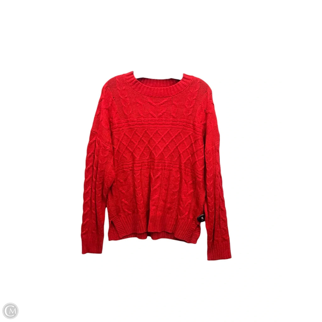 Sweater By Time And Tru In Red, Size: M