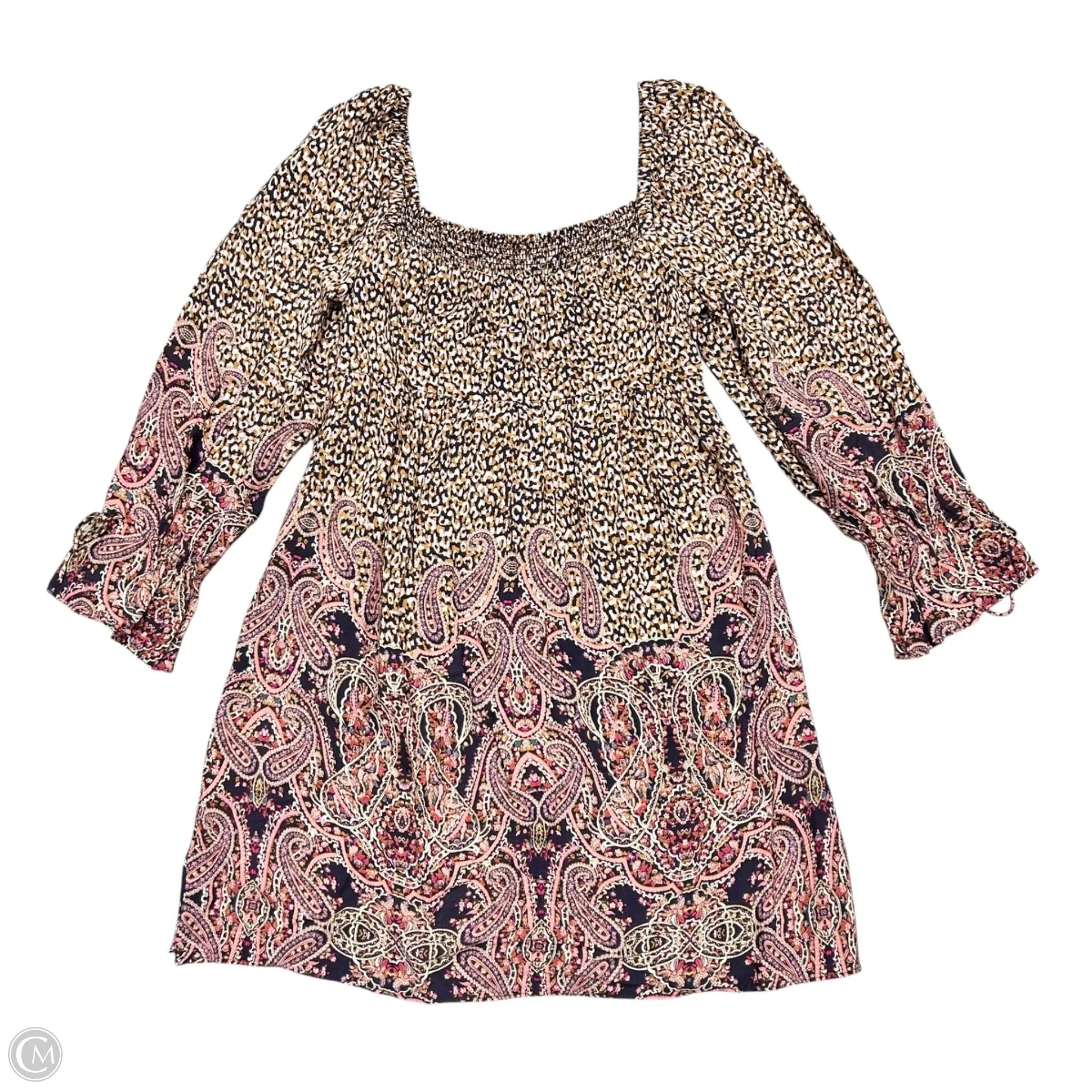 Dress Casual Short By Maeve In Pink & Purple, Size: S