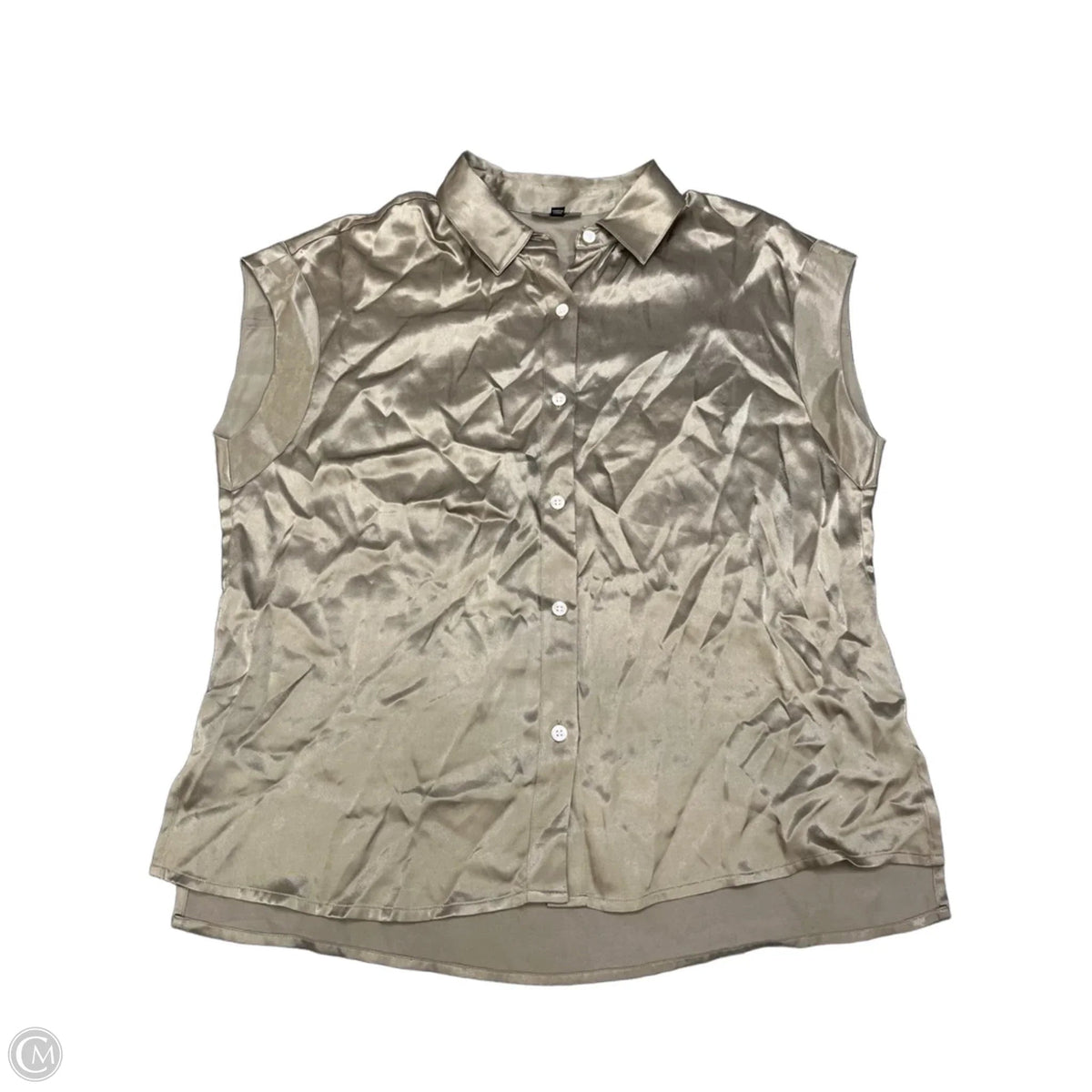 Blouse Short Sleeve By Rails In Green, Size: S