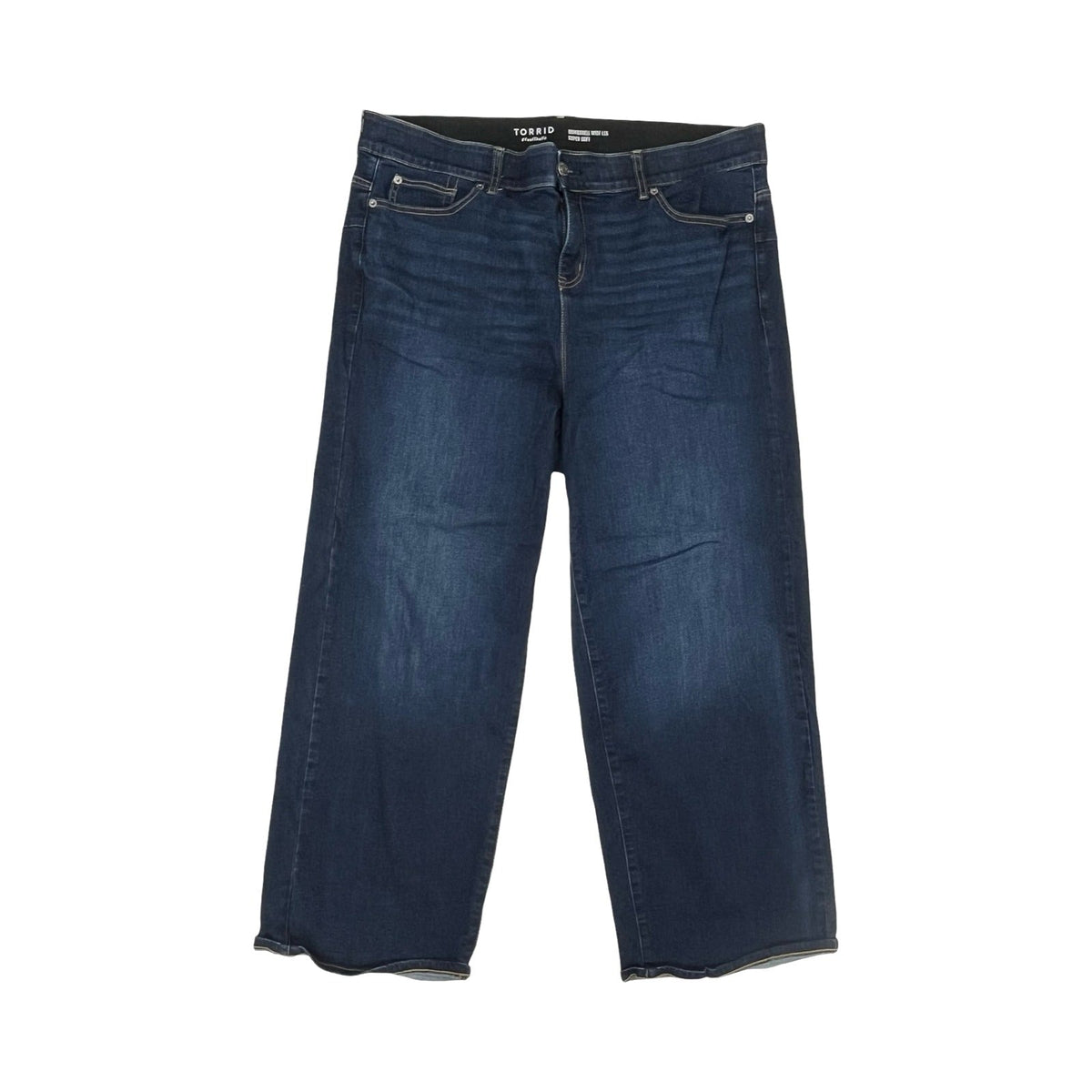 Jeans Wide Leg By Torrid In Blue Denim, Size:20