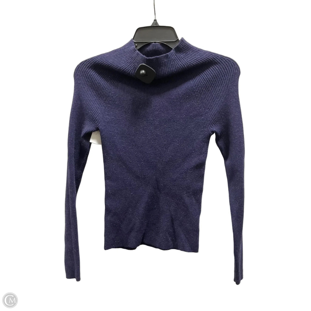 Top Long Sleeve By Ann Taylor In Purple, Size: Xs