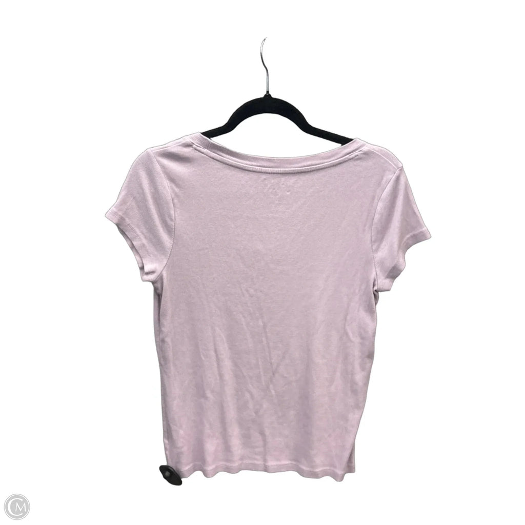 Top Short Sleeve Basic By A New Day In Purple, Size: L