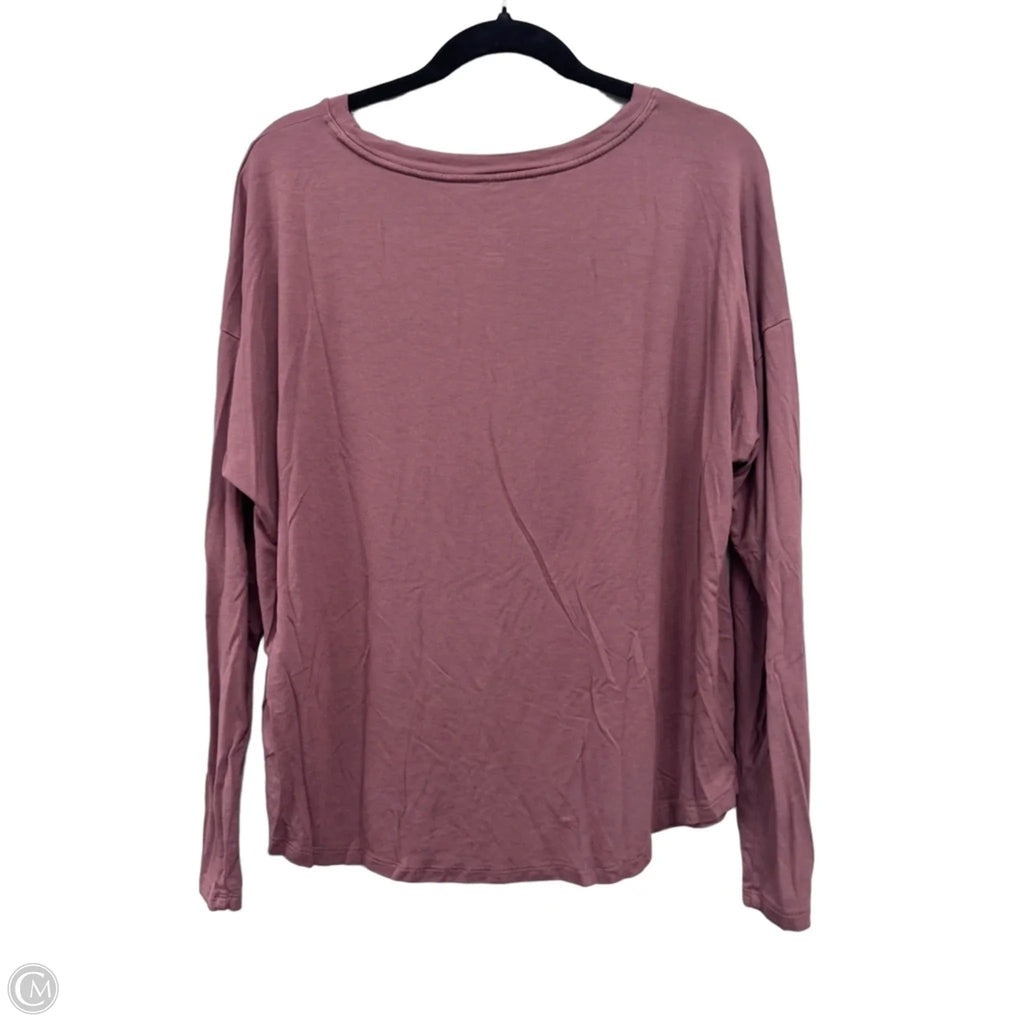 Top Long Sleeve Basic By A New Day In Pink, Size: Xl
