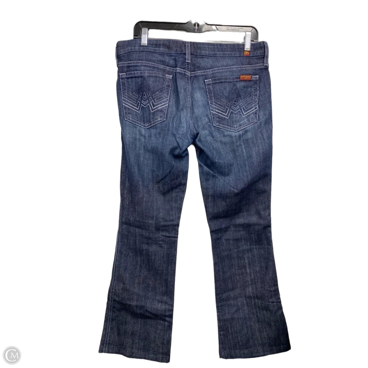 Jeans Flared By 7 For All Mankind In Blue Denim, Size: 10